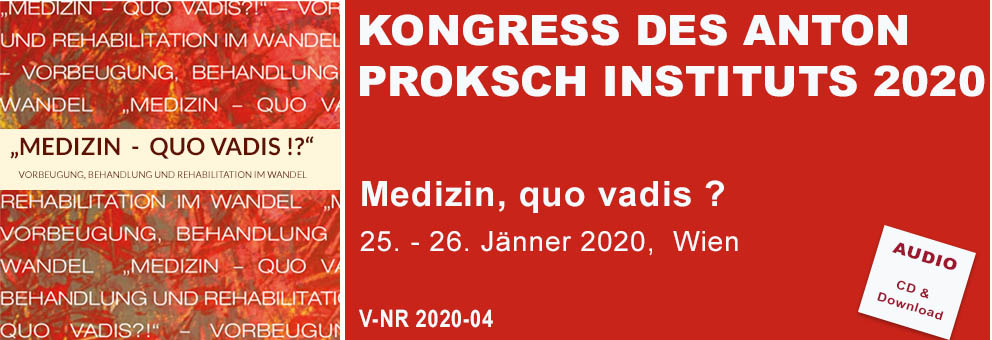 KONGRESS ANTON PROKSCH INSTITUT 2020